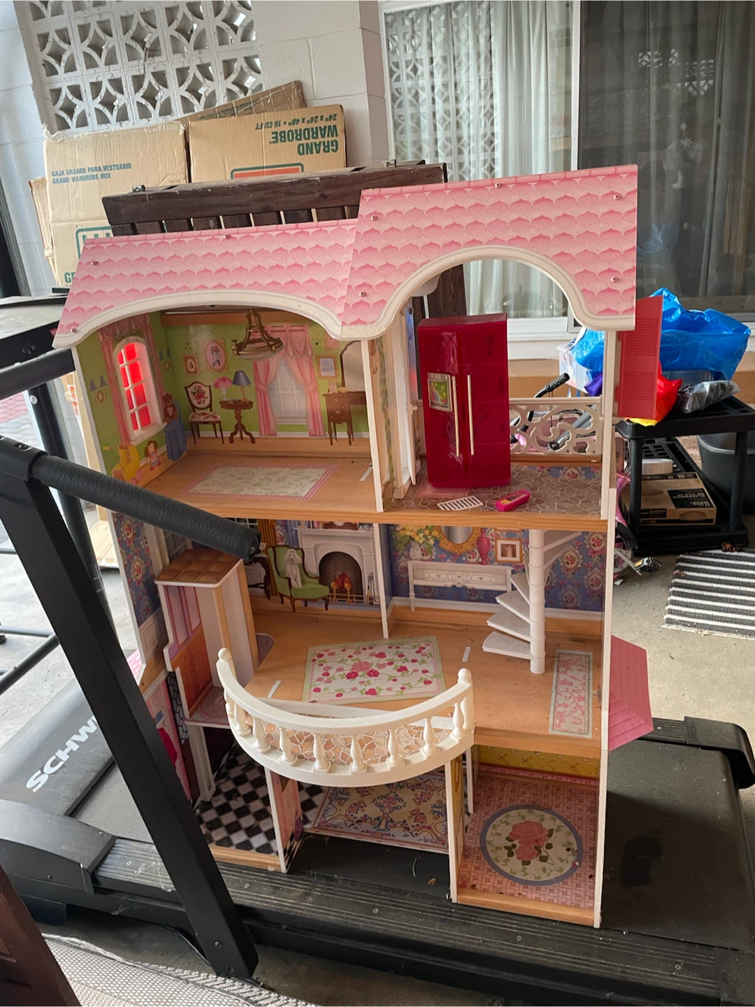 Costco Dollhouse with Accessories and Furniture