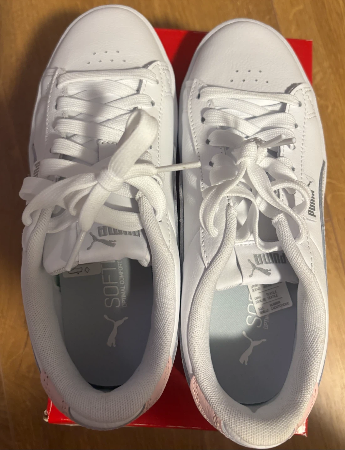 Puma Jada White Pink Silver Sneakers - Size 7 - photo 4