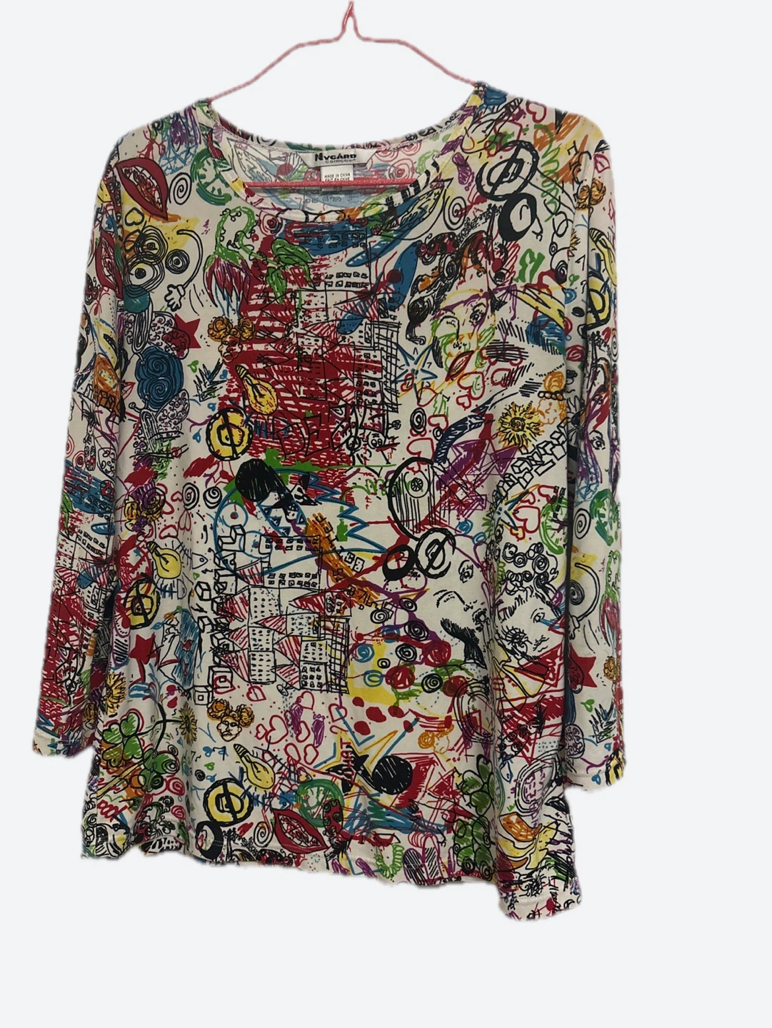 Nygard Collection All-Over Print Long Sleeve Shirt