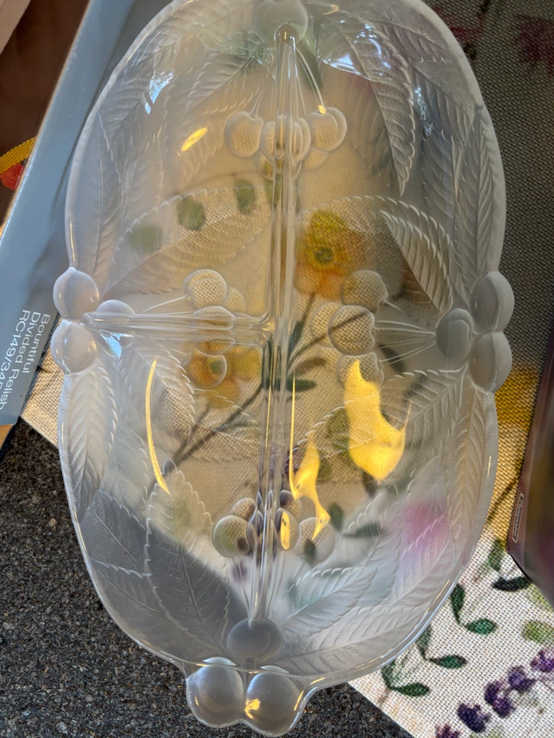 Mikasa Crystal Divided Serving Tray - photo 3