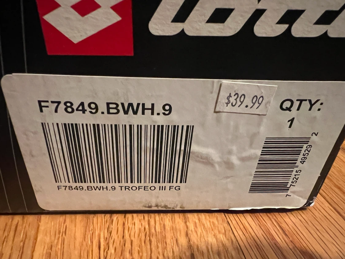 KIDS Lotto CE240 Soccer Cleats size 2.5 - photo 4