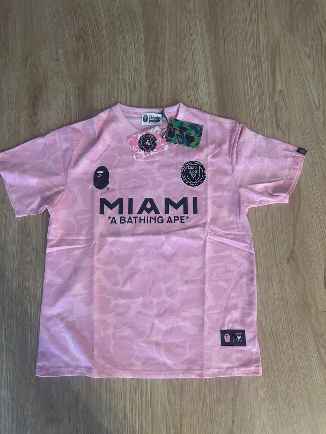 A Bathing Ape x Miami 93 pink Jersey