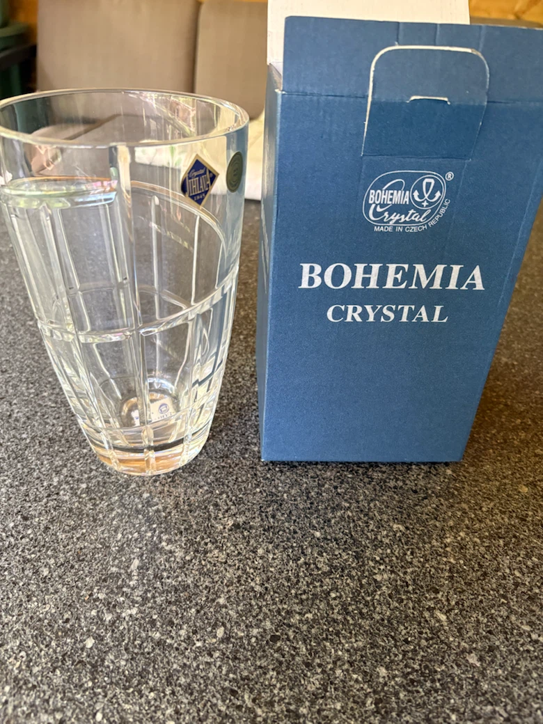 Bohemia Crystal Glass Vase