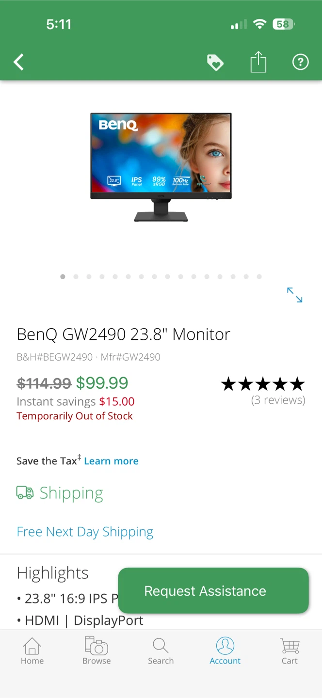 BenQ monitor