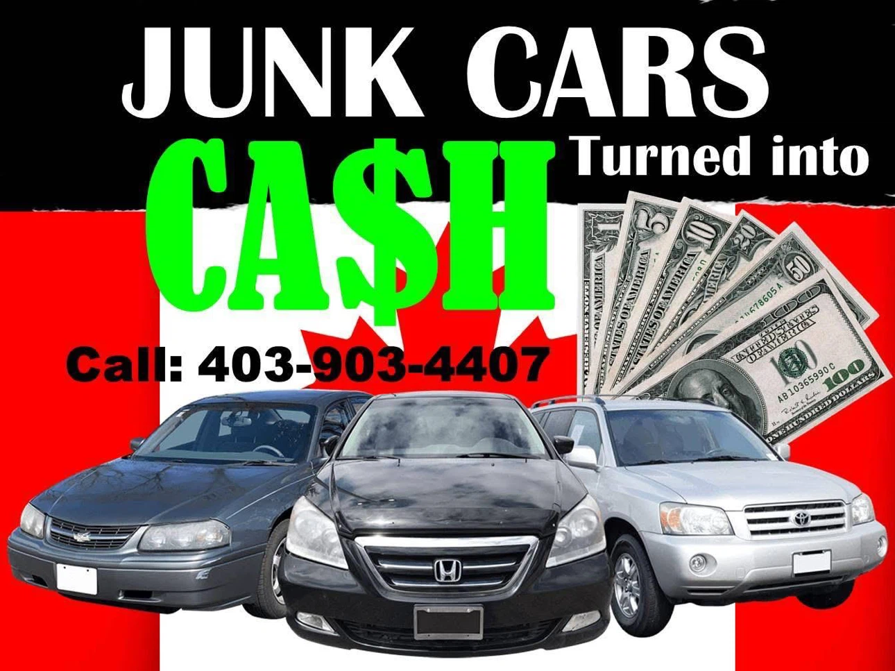 WE BUY JUNK CAR GET TOP CASH CALL US NOW 403-903-4407 ,,,24/7 - photo 2