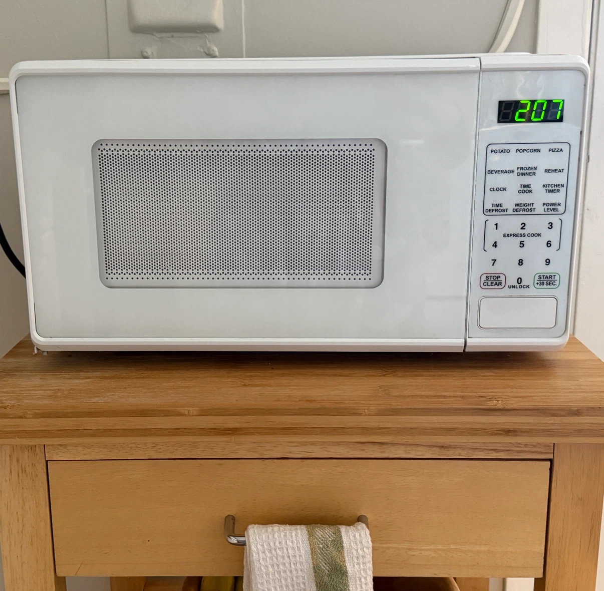 Small microwave with kid-safe option (less than a year of use) - photo 4