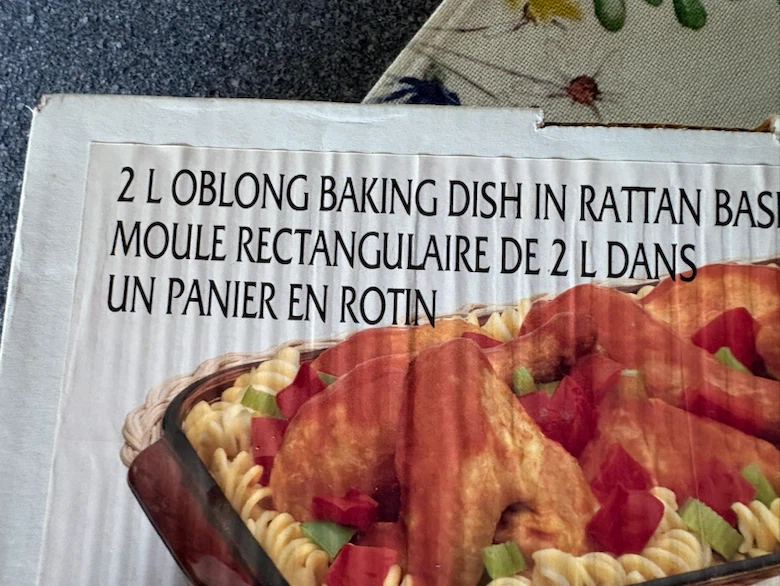 Basket for Pyrex baking dish - photo 2