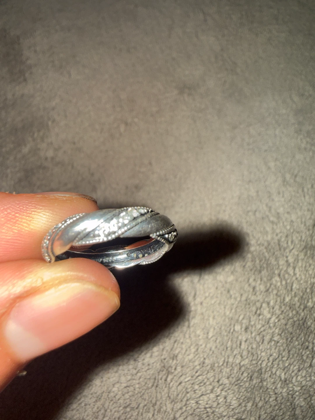 Silver Pandora Ring Size 5.5