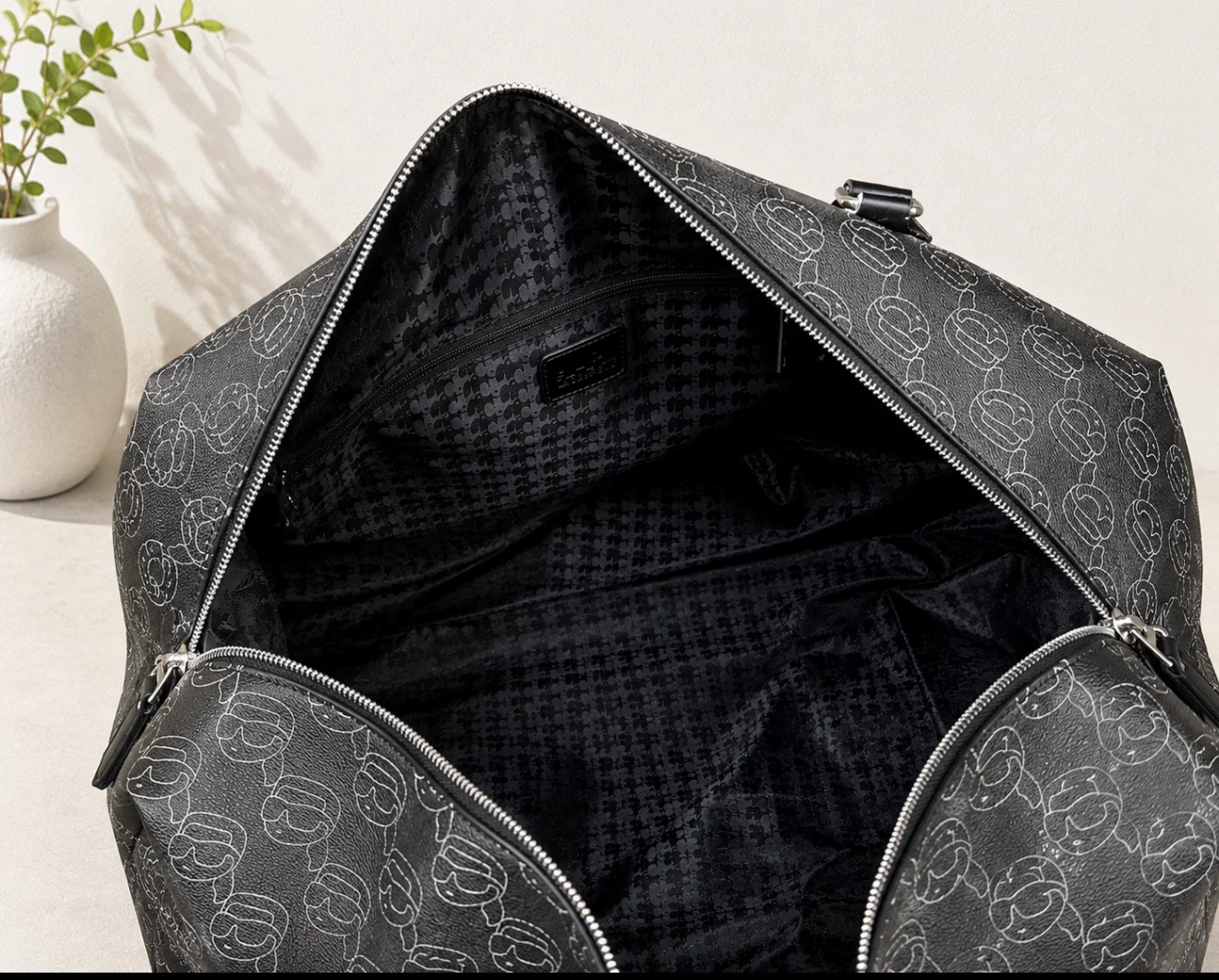 Karl Lagerfeld Black Monogram Duffle Bag - photo 3