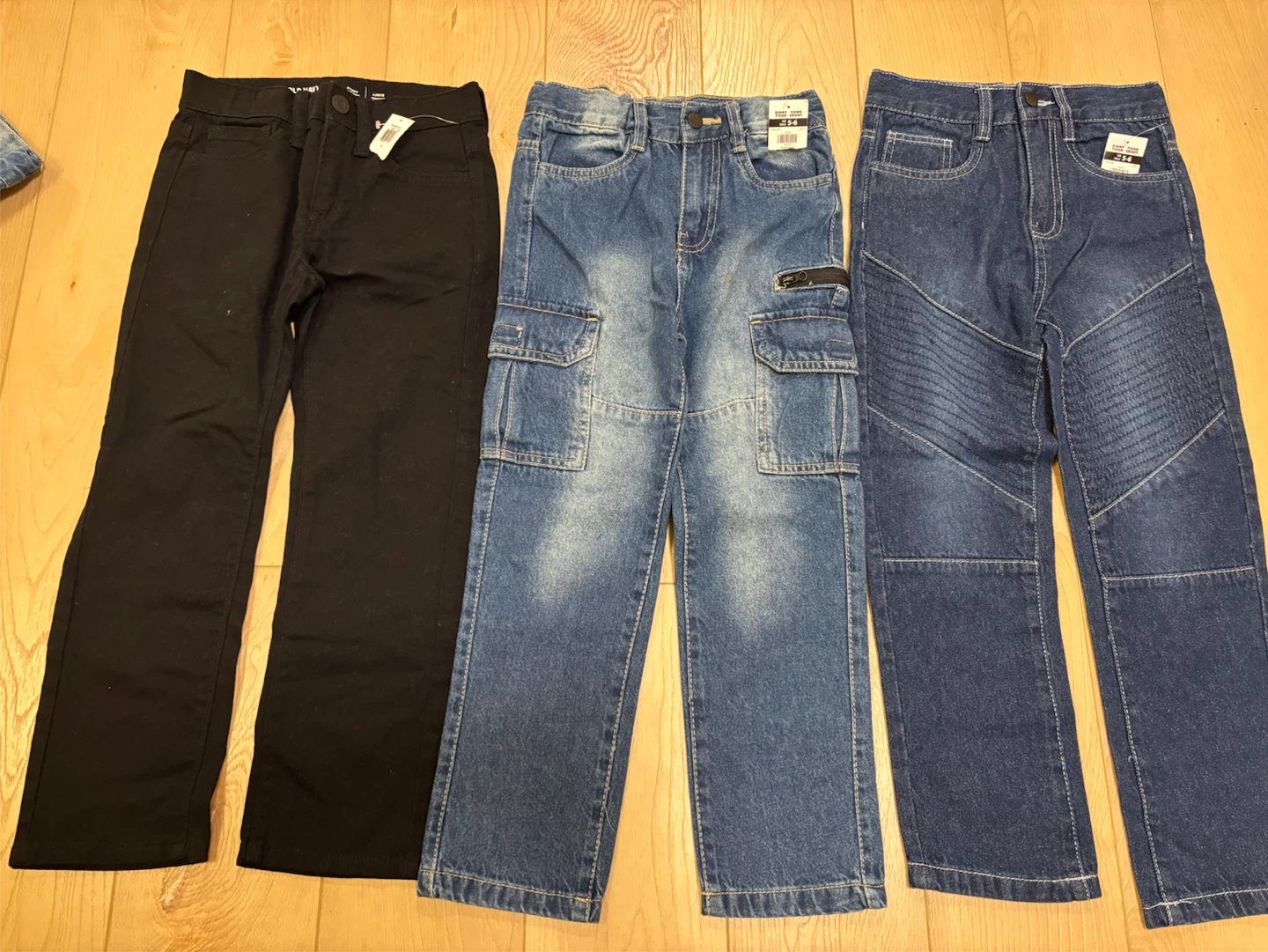 Old Navy Boys Black Pants & 2 Pairs of Jeans