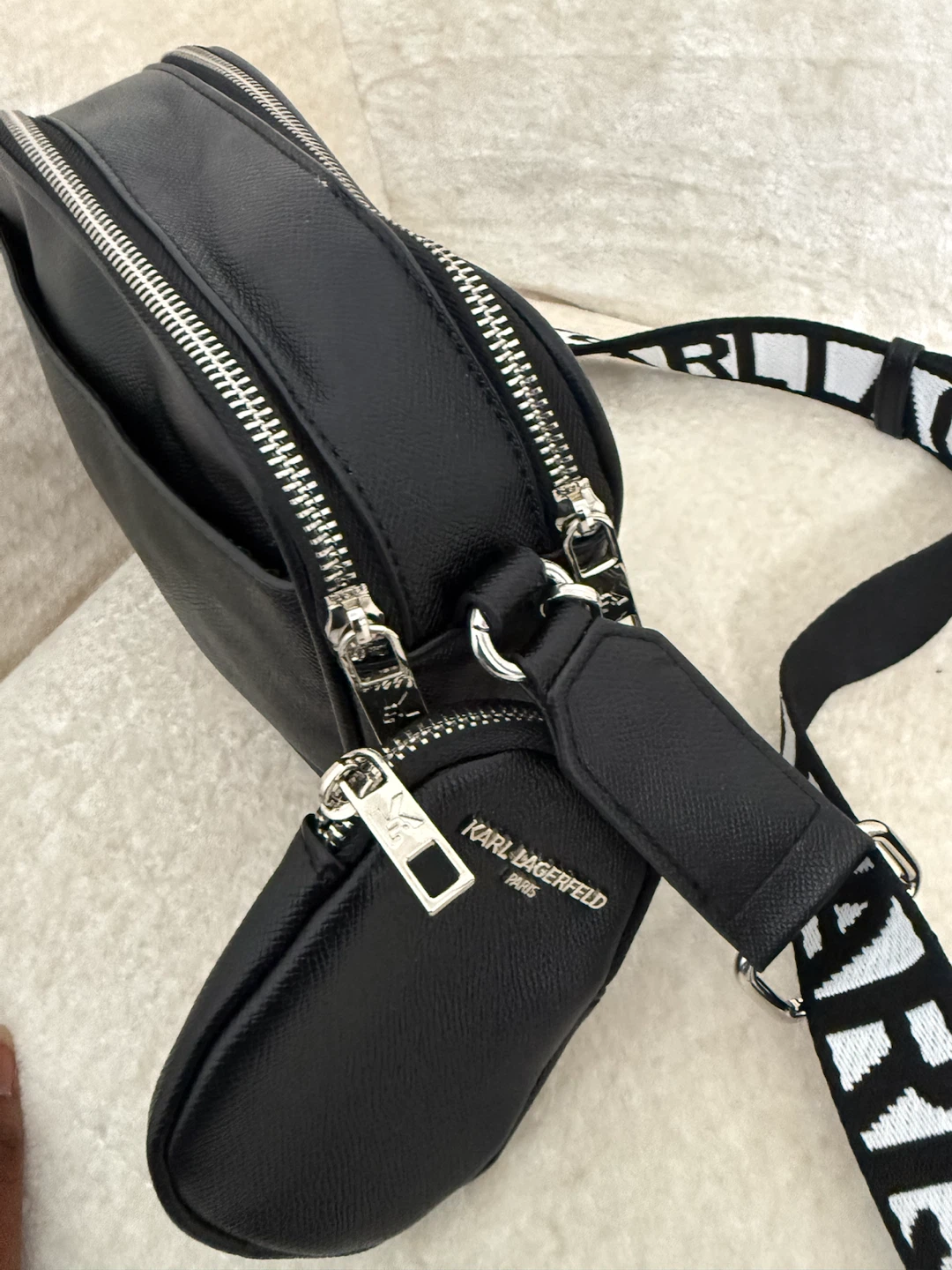 Karl Lagerfeld Black Crossbody Bag with Coin Pouch - photo 4