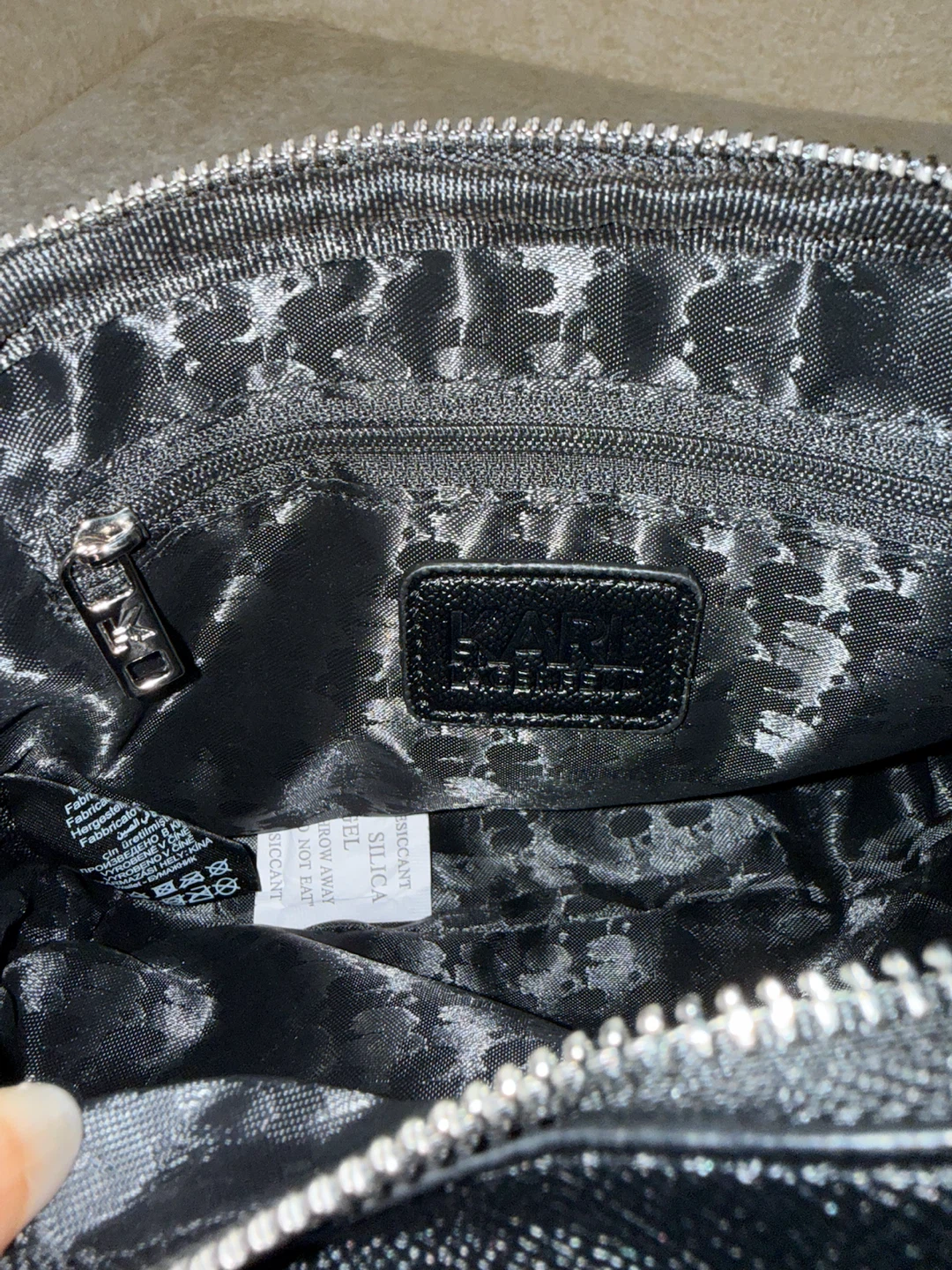 Karl Lagerfeld Black Crossbody Bag with Coin Pouch - photo 5