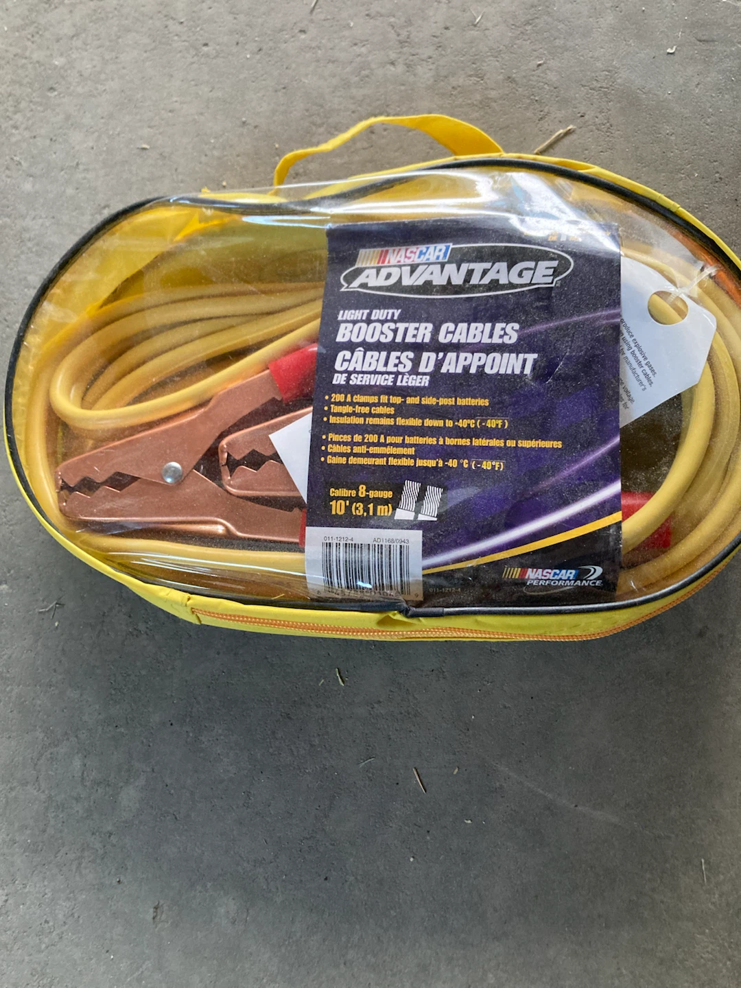 [FREE] NASCAR Advantage 8-Gauge Booster Cables (10 ft)