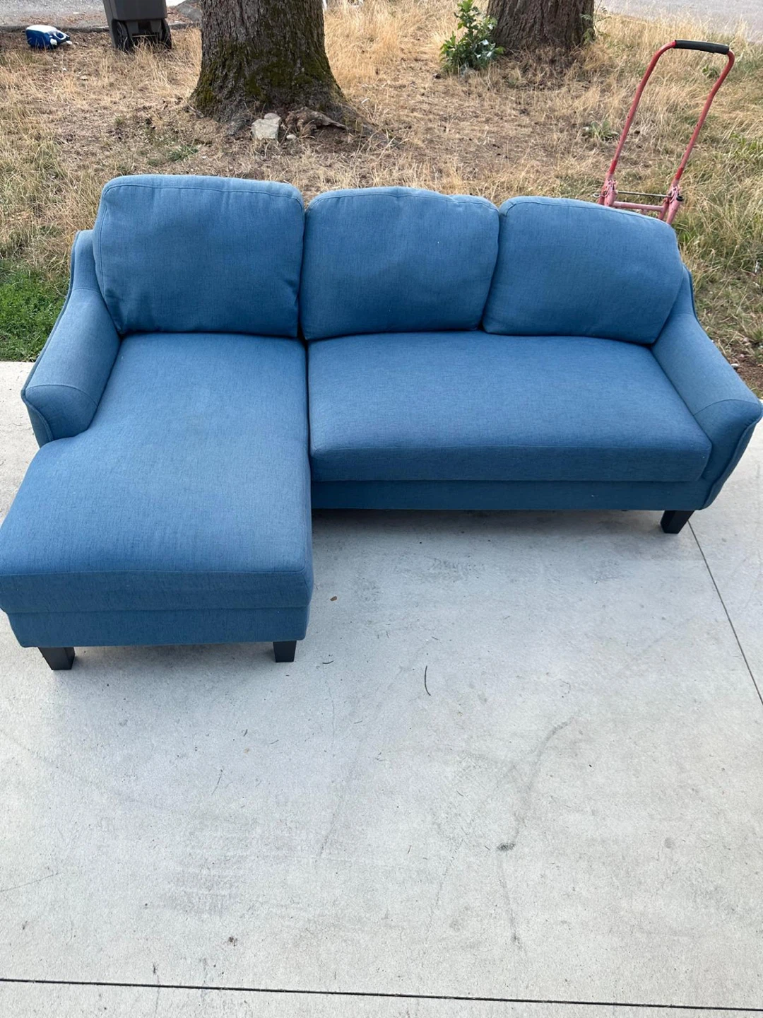 Blue Sectional Sofa - photo 4