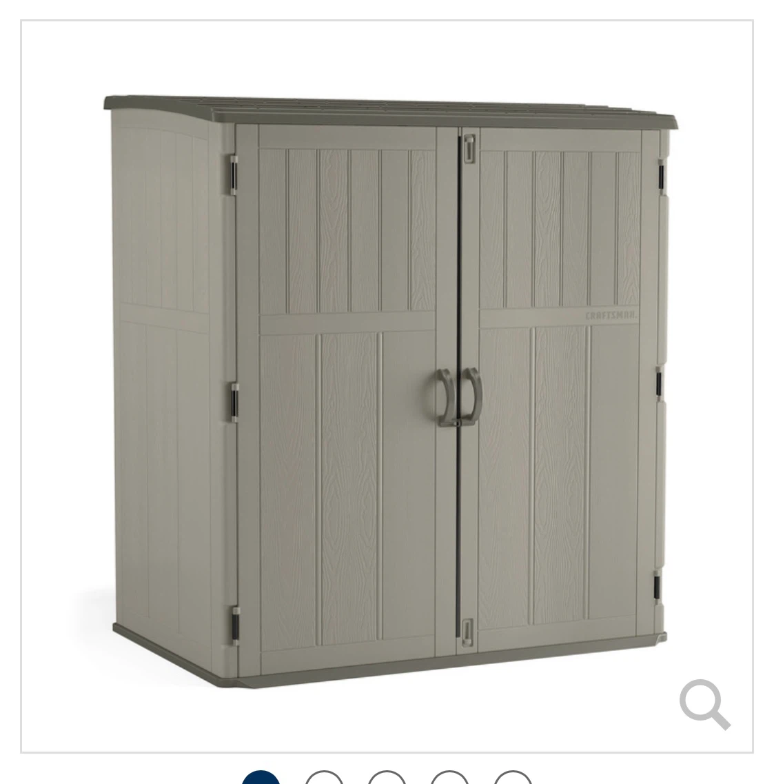 Craftsman Large Vertical Resin Shed