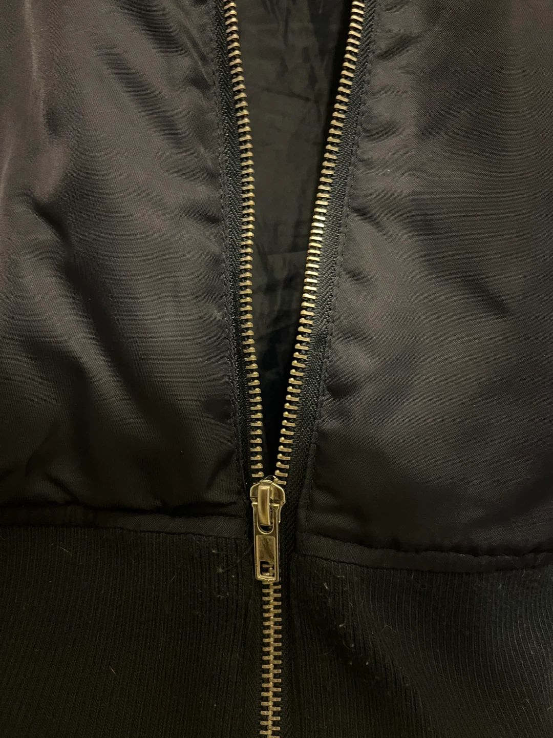 Misguided Navy Oversized Players Bomber Jacket | Varsity Style | - photo 4