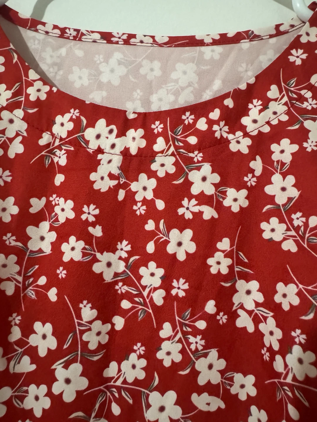 Red Floral Print Dress - photo 3