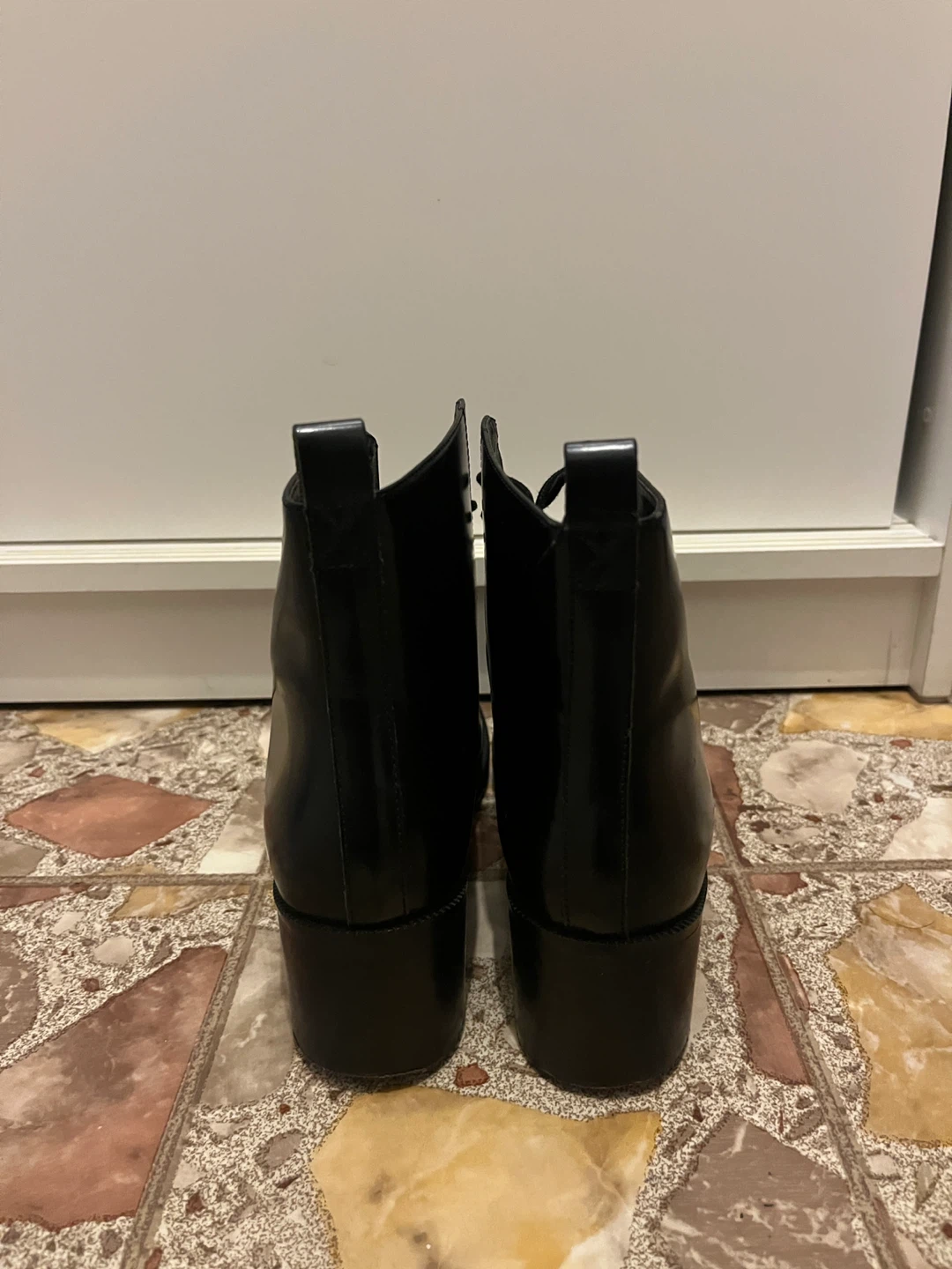 Diba Black Lace - Up Combat Ankle Boots - photo 4