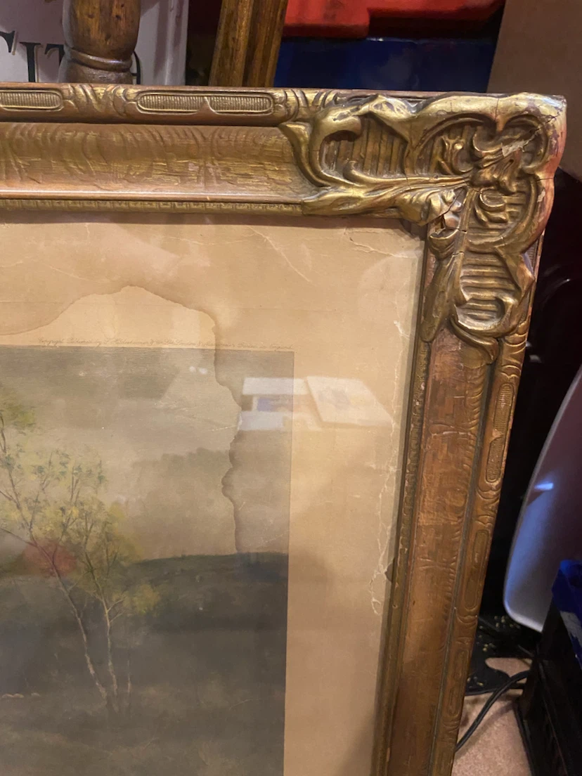 Vintage Framed "Birch Tree Valley" Print - photo 5
