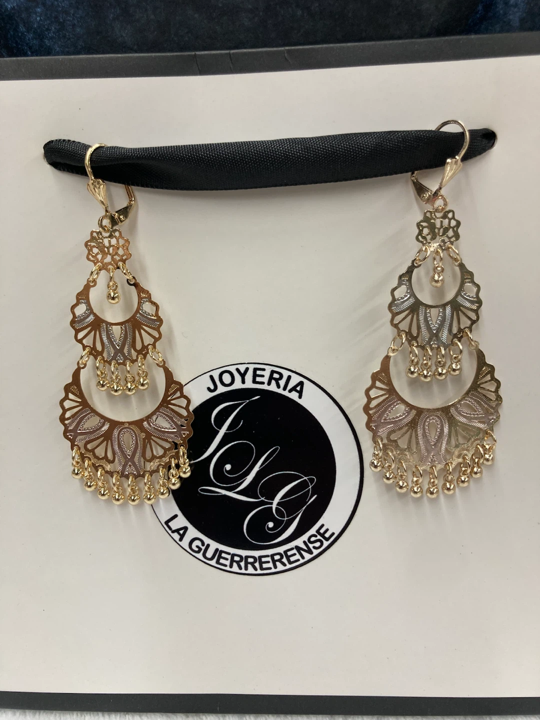 Filigree Chandelier Earrings Gold