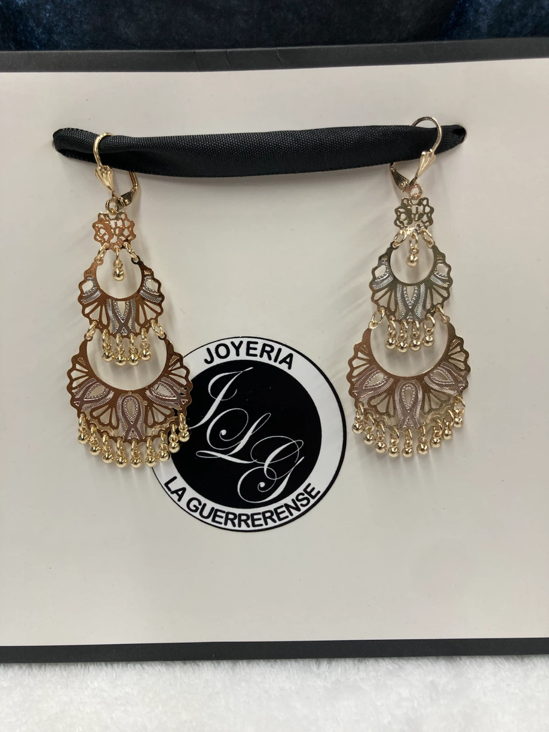Filigree Chandelier Earrings Gold - photo 2