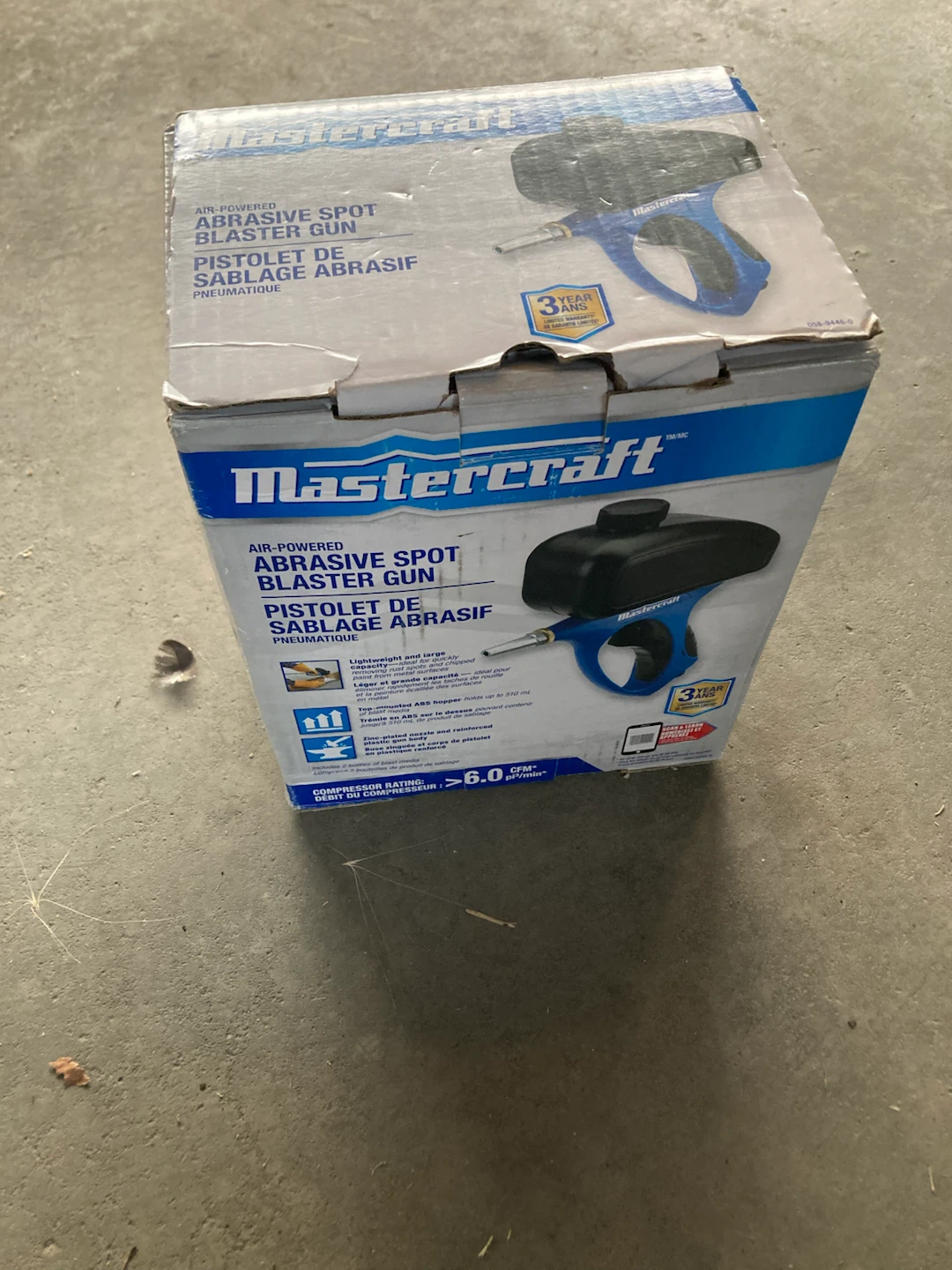 Mastercraft Air-Powered Abrasive Spot Blaster Gun