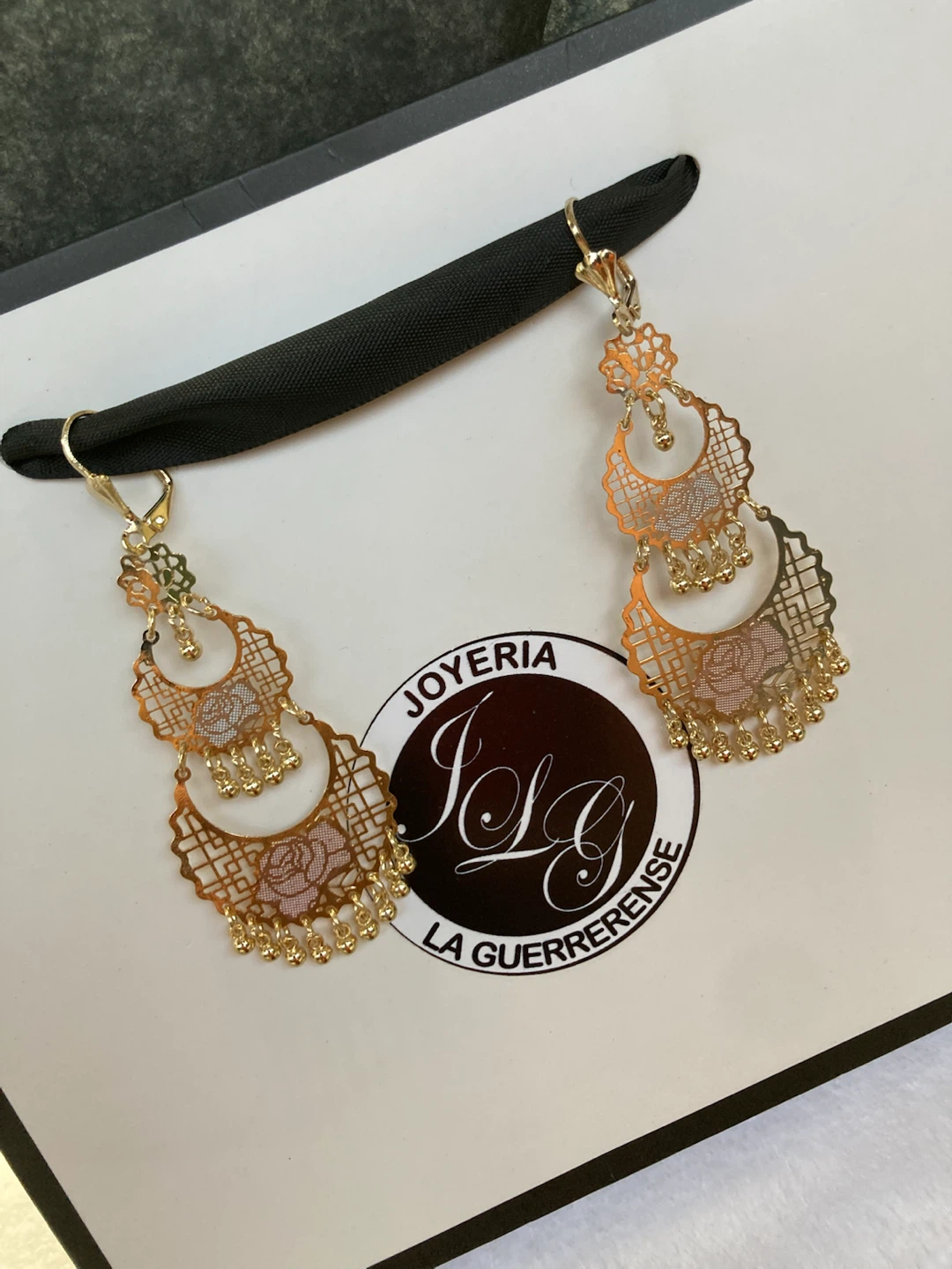 Gold Tone Dangle Earrings