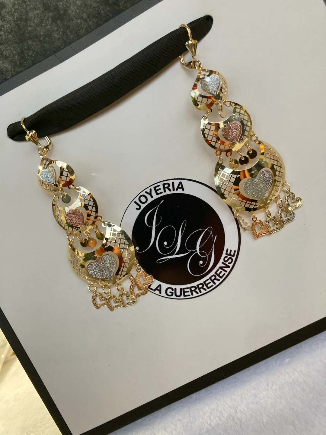 Gold Dangle Earrings - photo 2