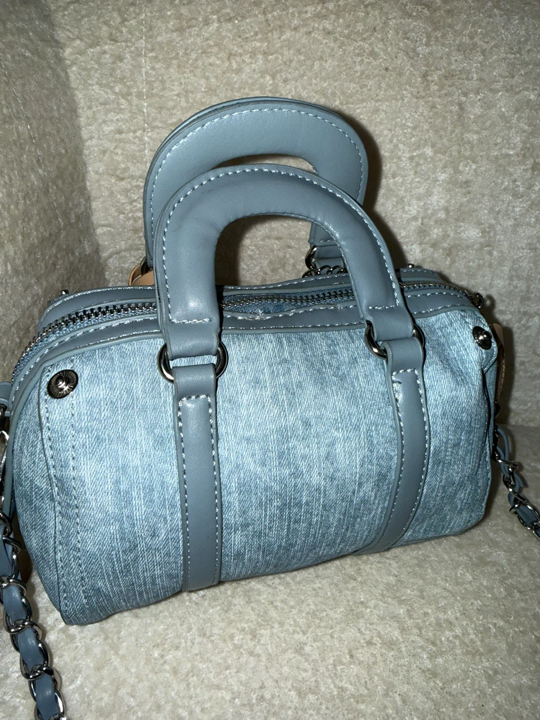 Chic-Zen Denim Barrel Bag - photo 3