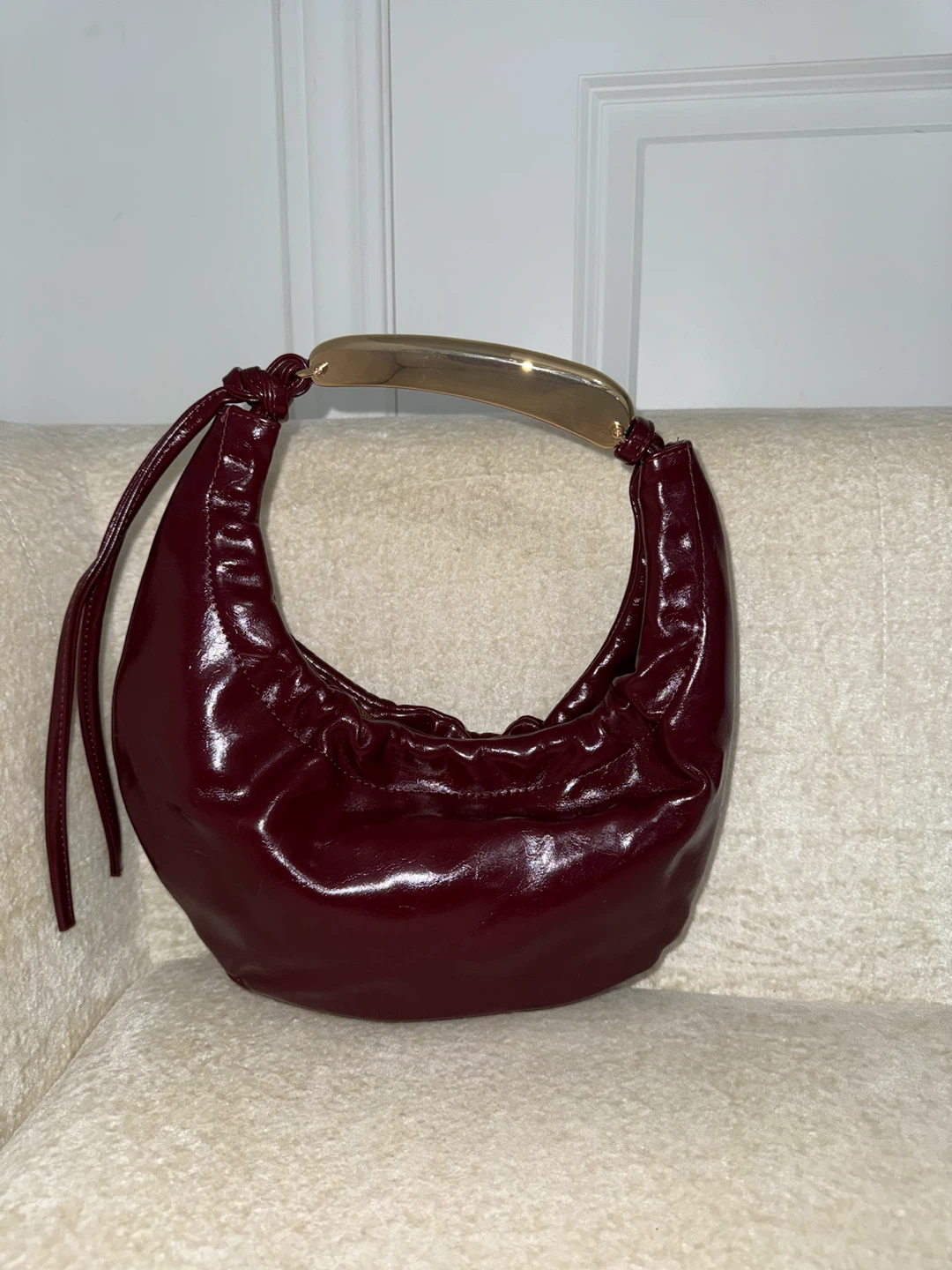 ZIGN Women's Burgundy Hobo Handbag - photo 2