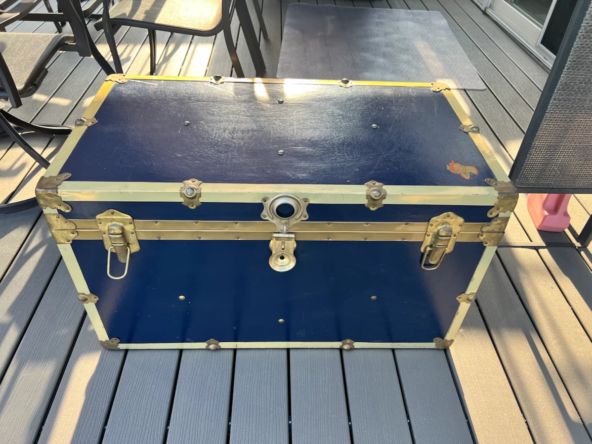 Vintage Union Trunk & Luggage Co. Steamer Trunk