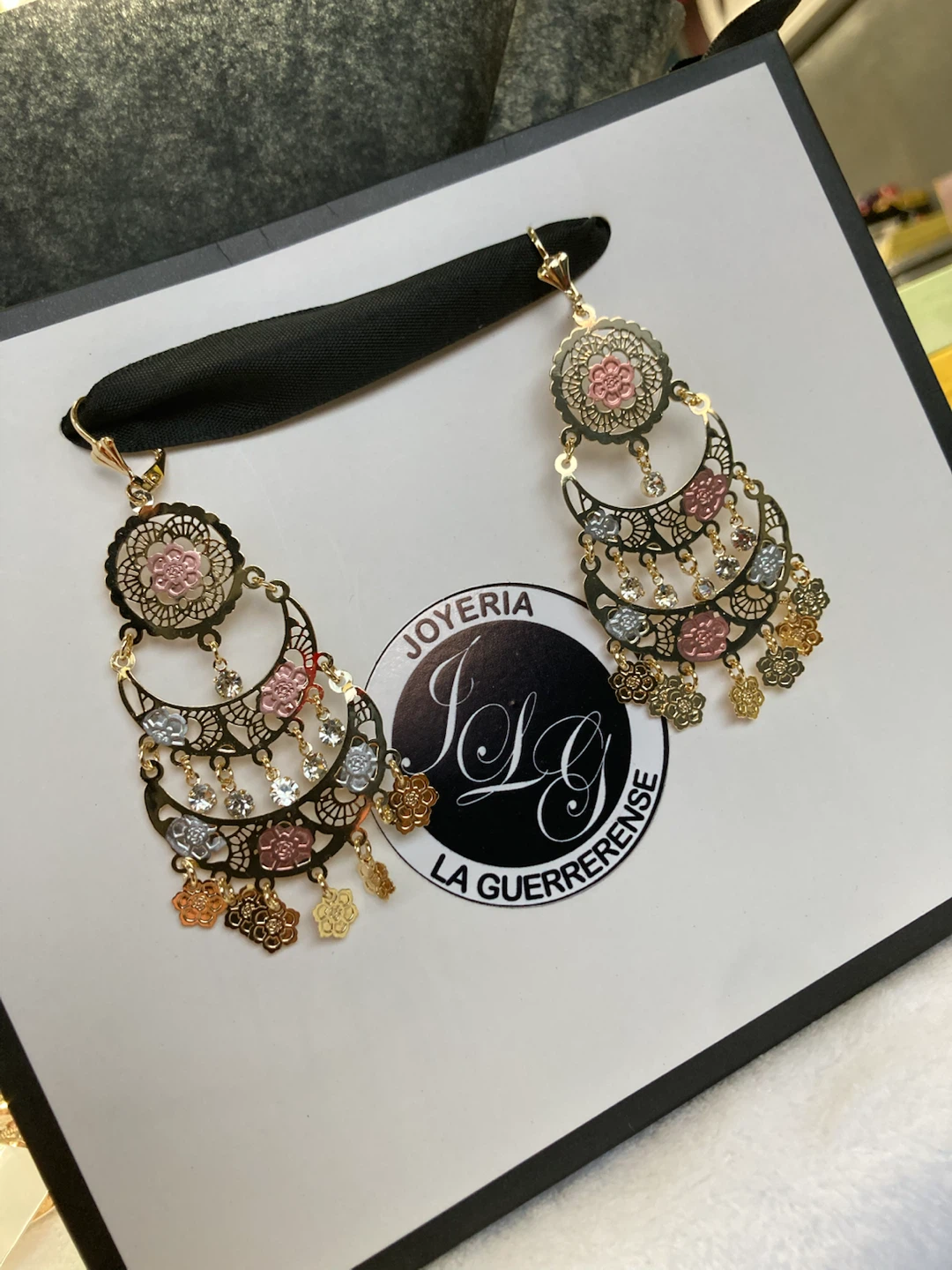 Gold Chandelier Earrings - photo 2