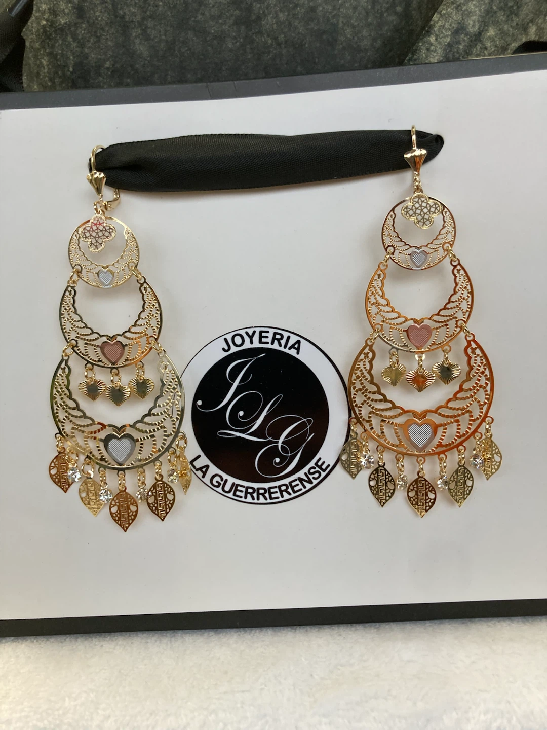 Gold Dangle Chandelier Earrings - photo 2