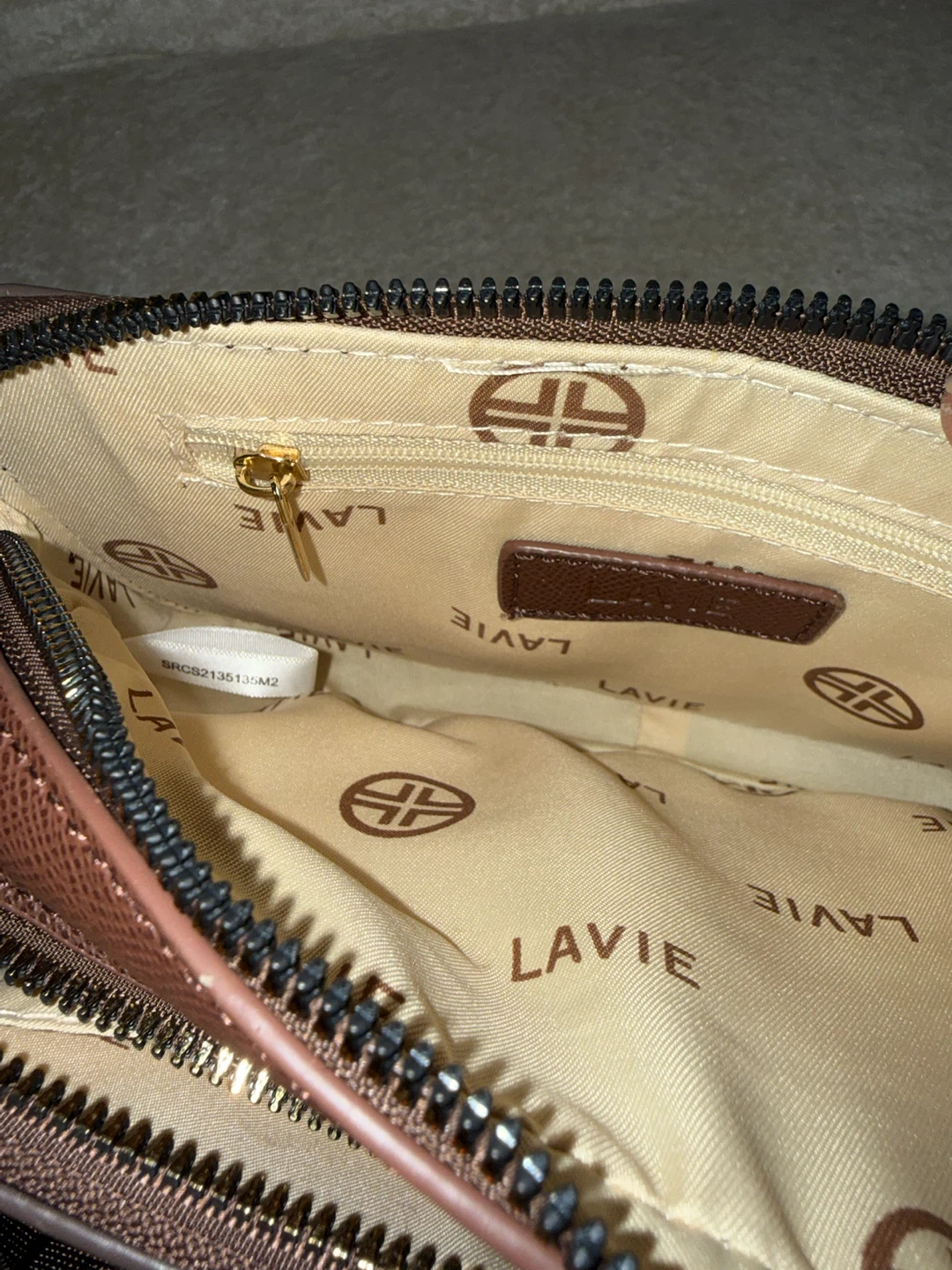 Lavie Luxe Brown Monogram Crossbody Bag - photo 3