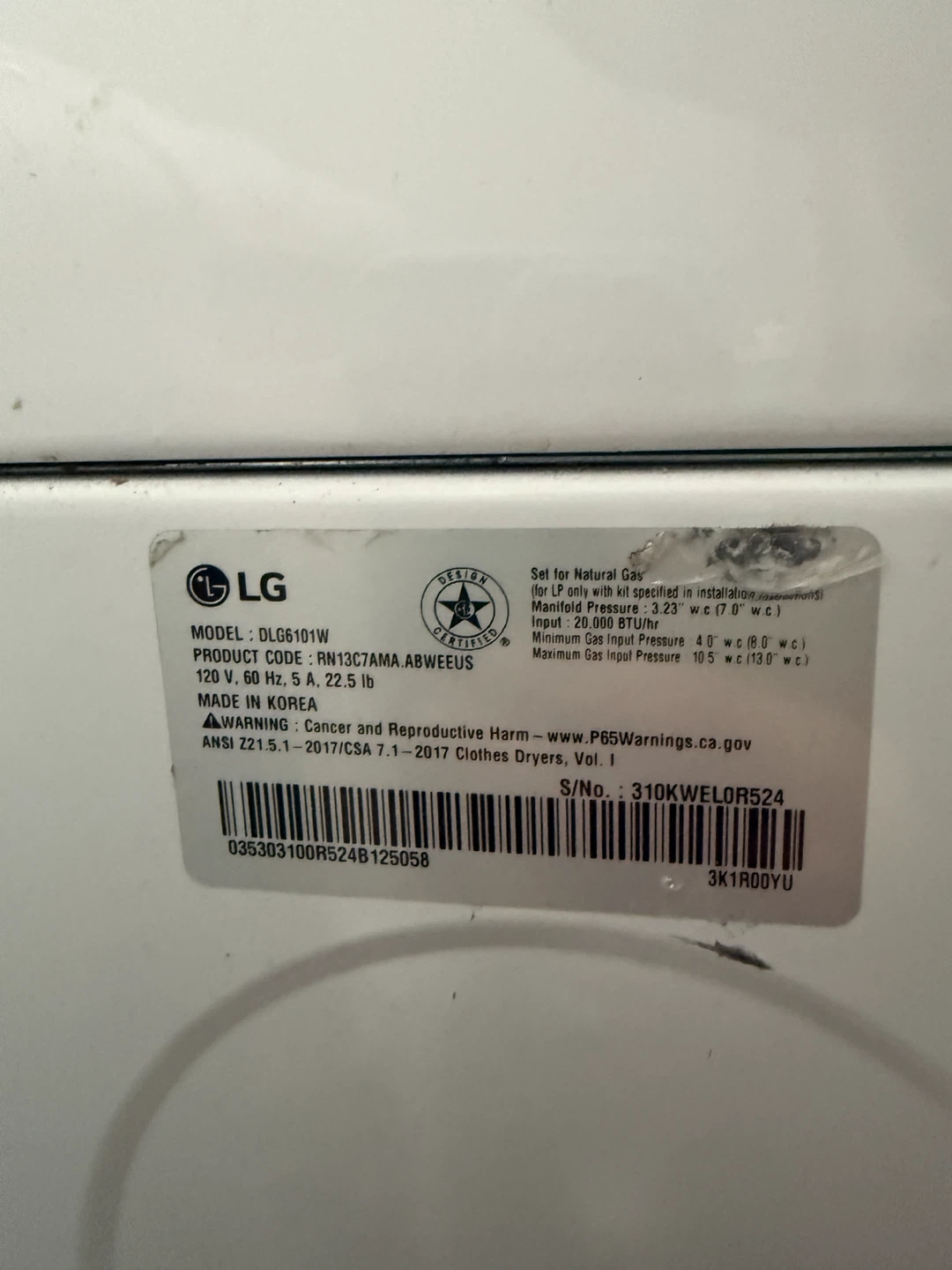 LG Dryer - photo 3