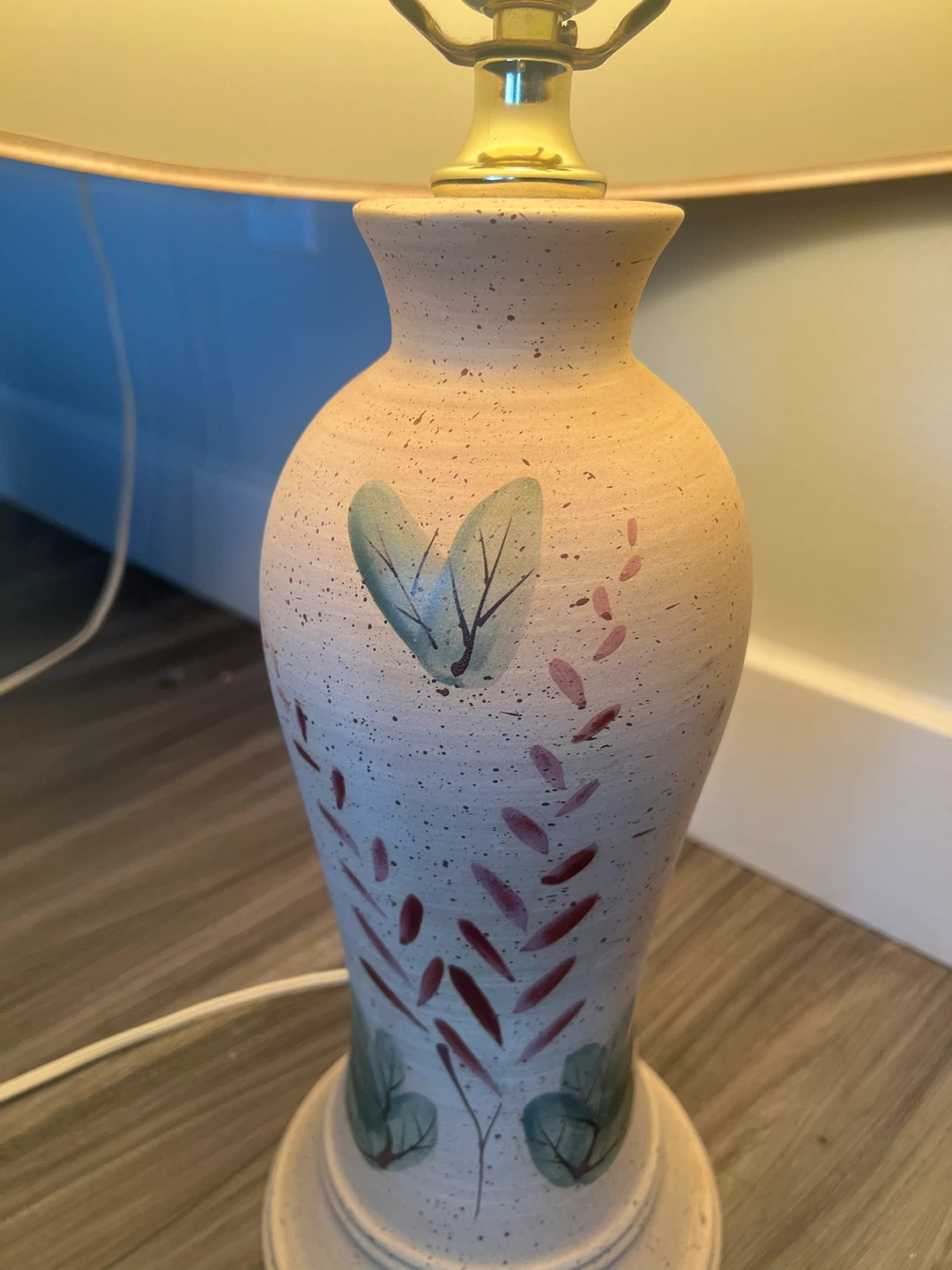 Table Lamp with Floral Design