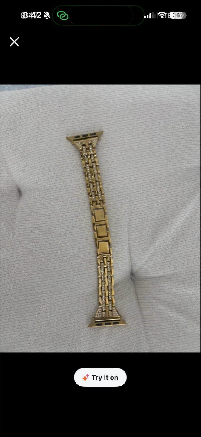 Gold Band with Rhinestones for Apple Watch