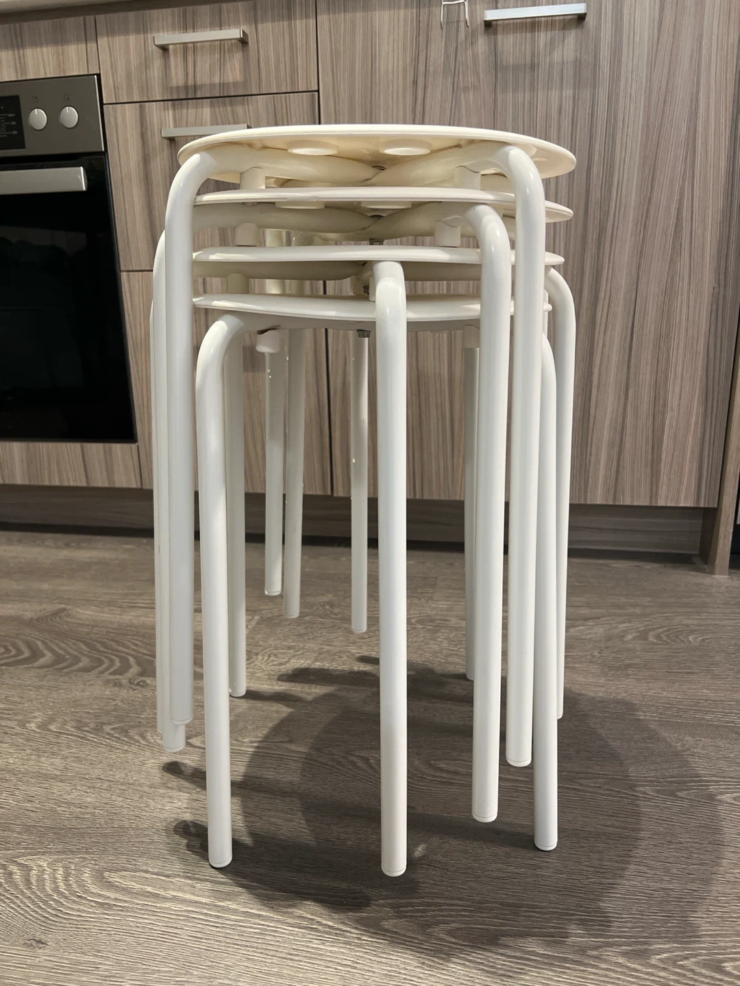 Stacking Stools - White (Set of 4)