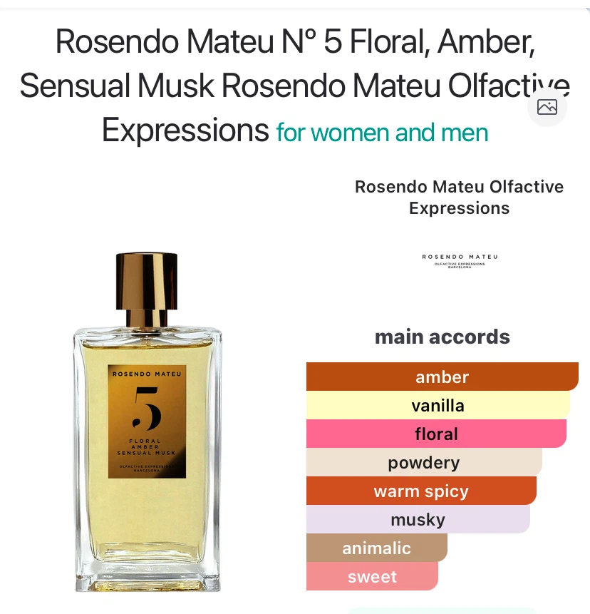 Rosendo Mateu N5 Perfume 90/100mL - photo 2