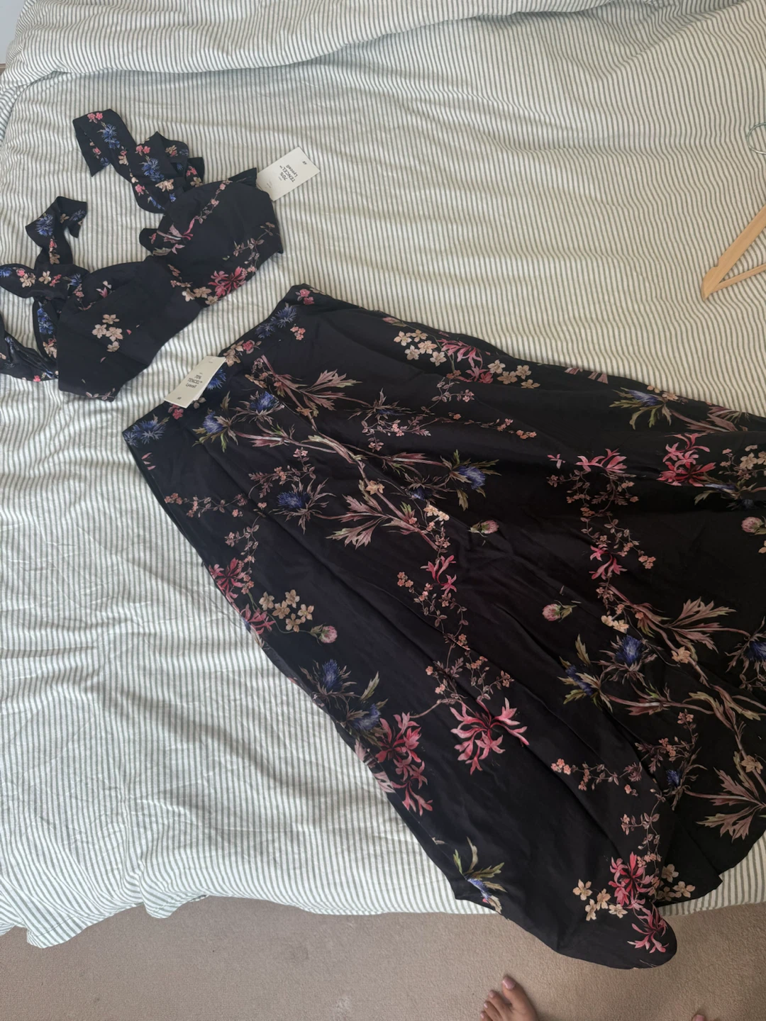 H&M Floral Linen Blend Two-Piece Set - photo 2