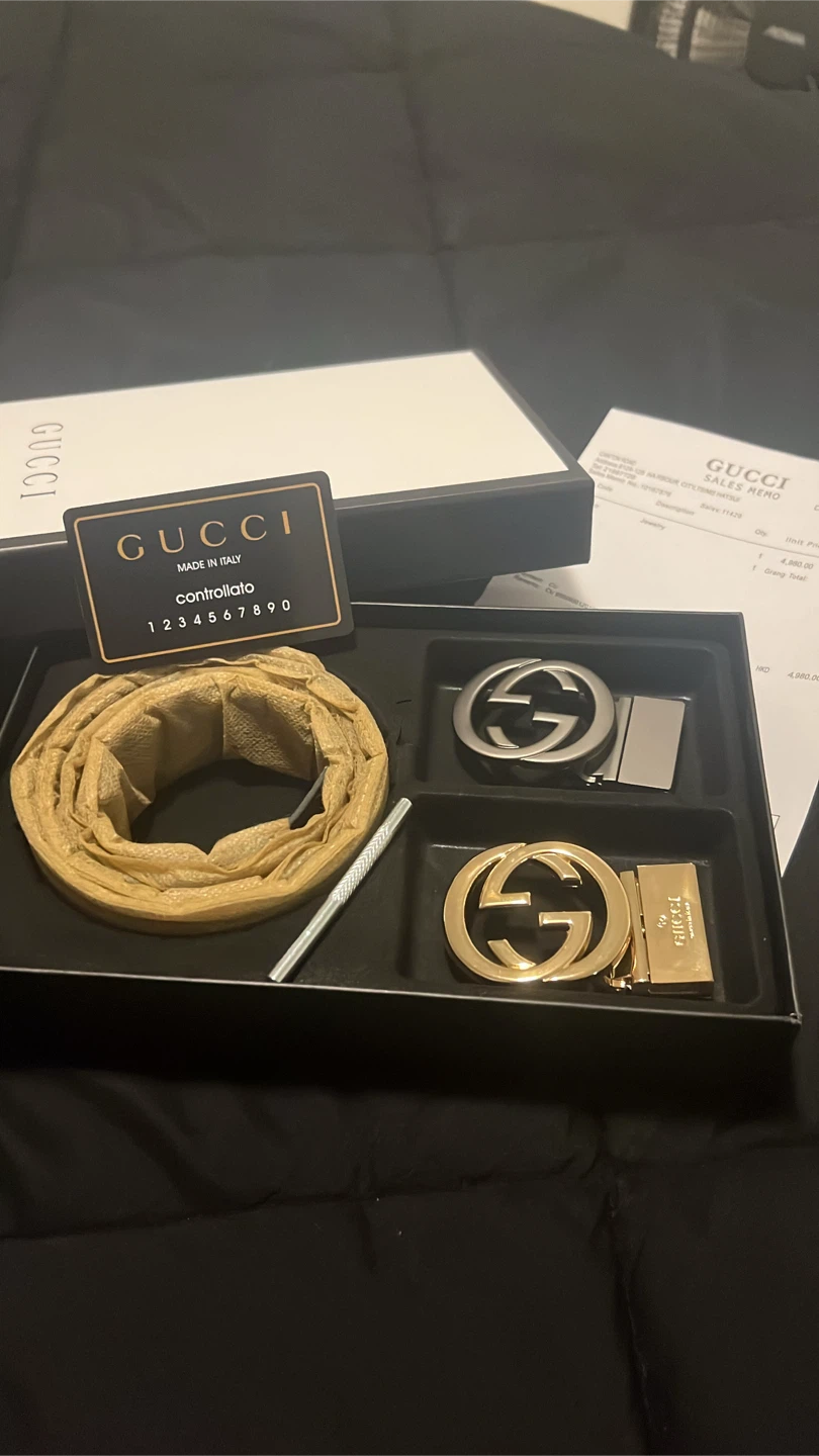 Gucci Belt Set with Two Buckles - photo 2