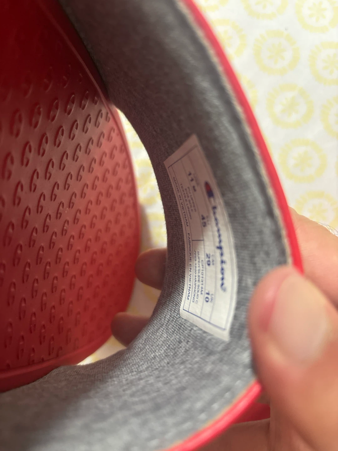 Champion Red Slide Sandals - photo 2