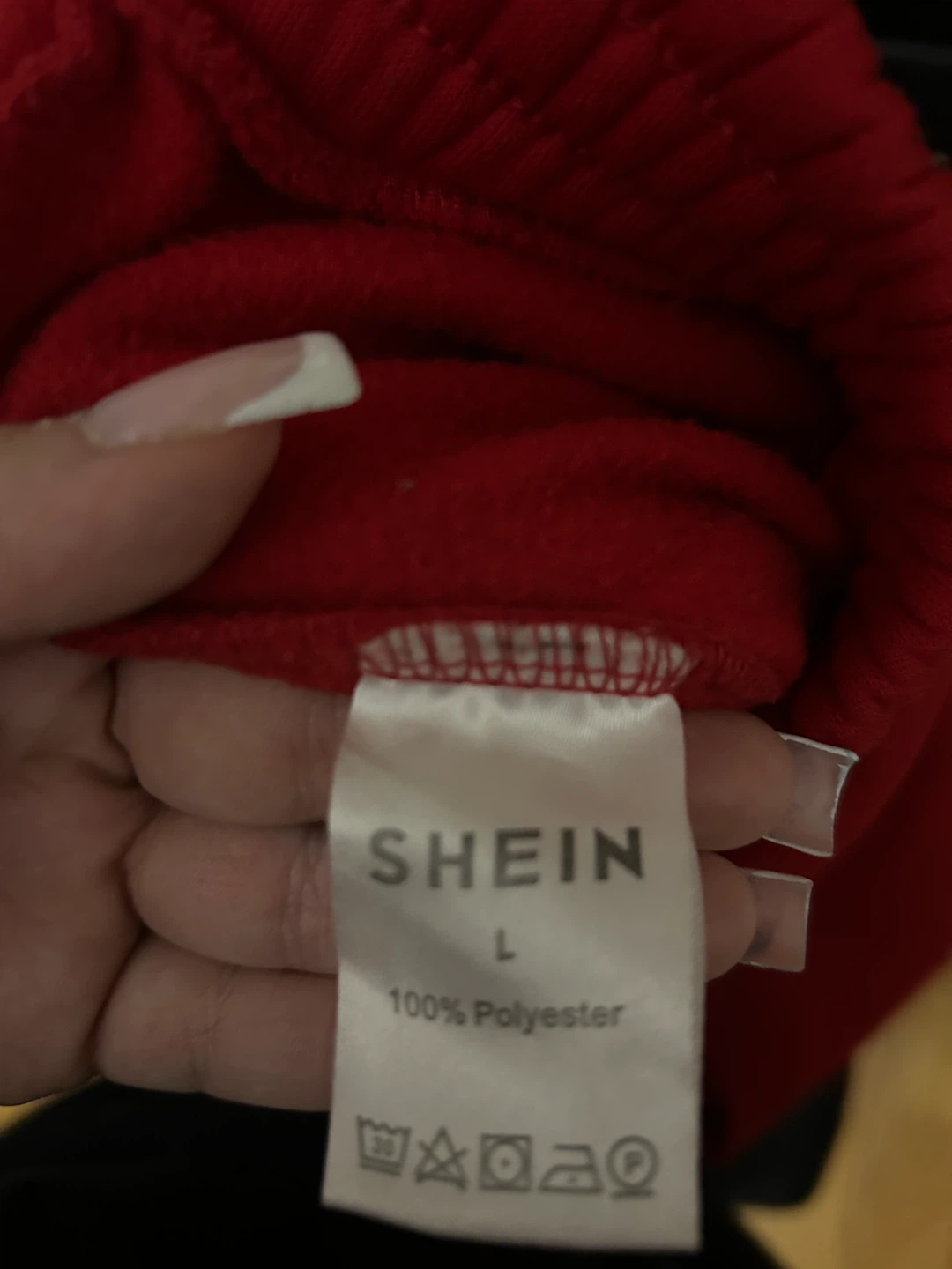 SHEIN Red Sweatpants Size L - photo 2