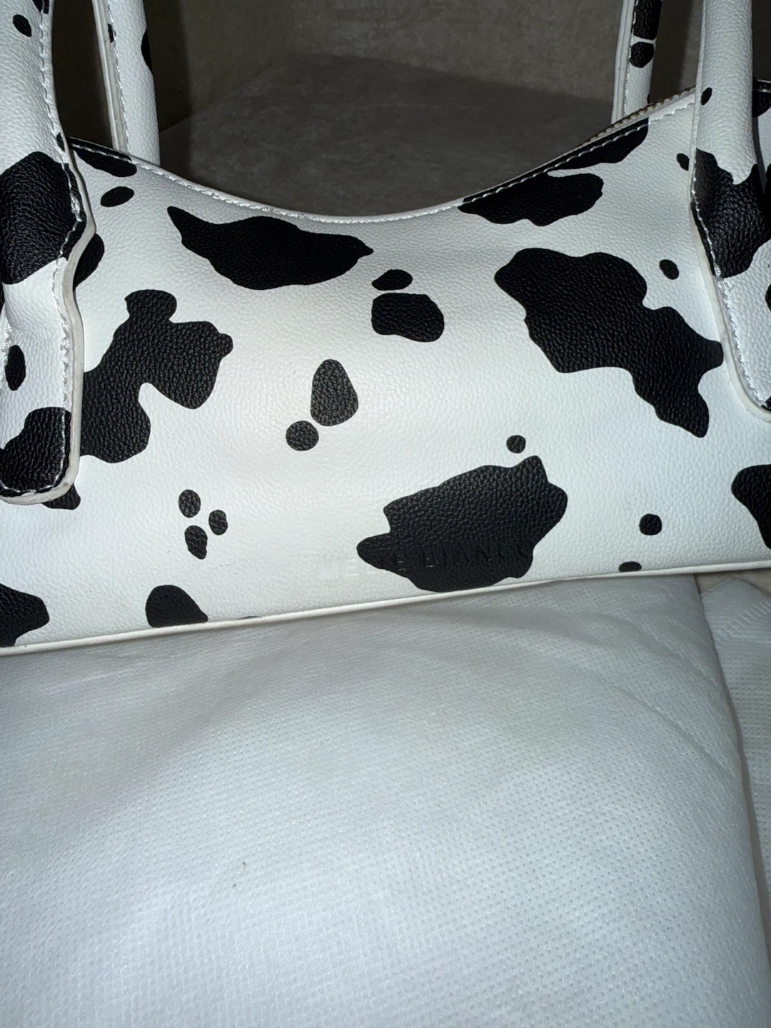Stylish Shoulder Bag - Cow Print - photo 4