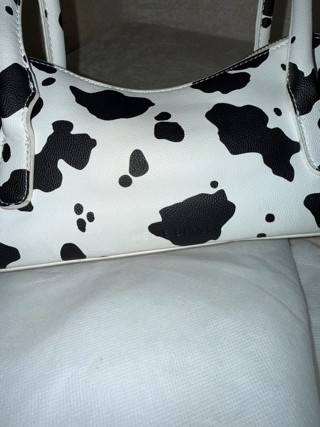 Stylish Shoulder Bag - Cow Print - photo 4