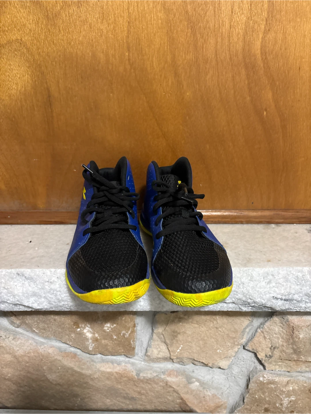 Under Armour Blue & Yellow Basketball Shoes - photo 2