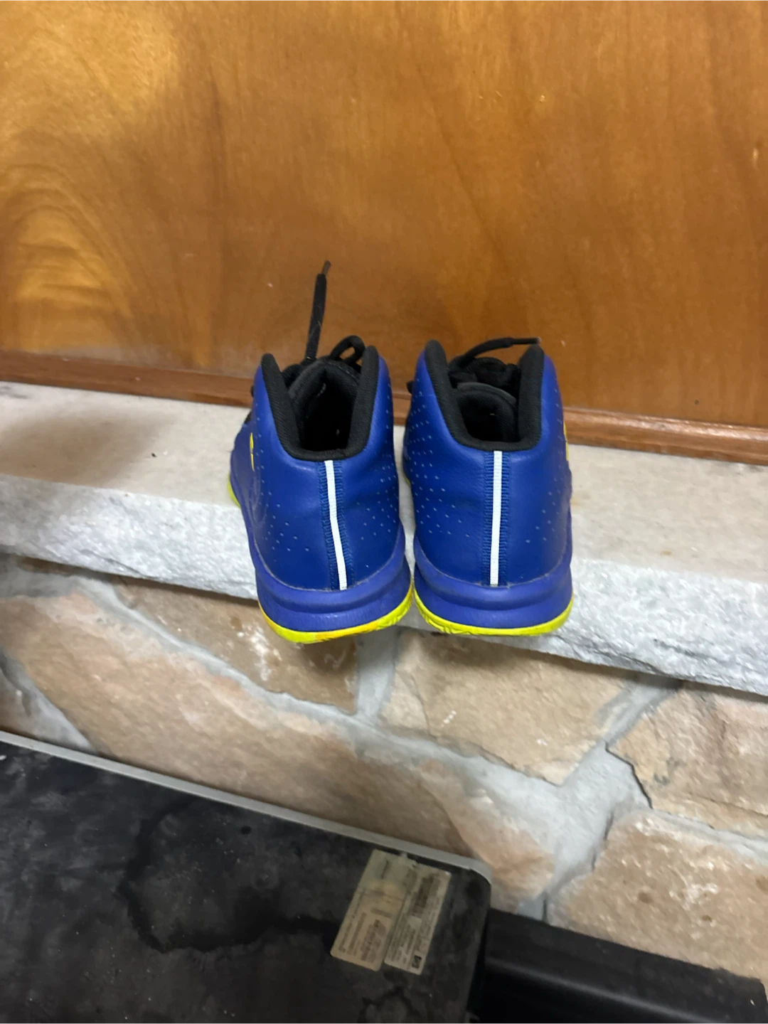 Under Armour Blue & Yellow Basketball Shoes - photo 5