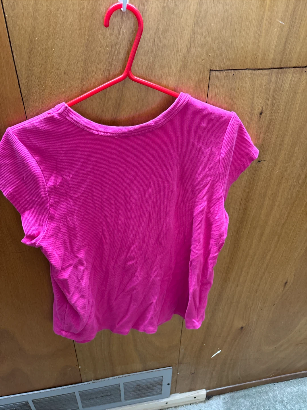 Buffalo David Bitton Pink Ribbed T-Shirt - Size L - photo 2