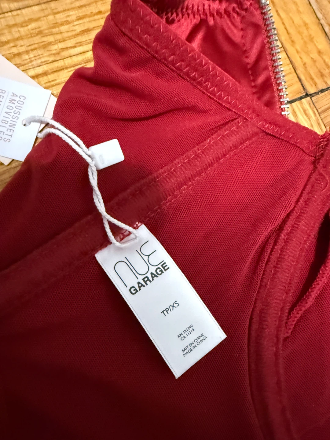 NUÉ GARAGE Red Corset Top TP/XS - photo 2