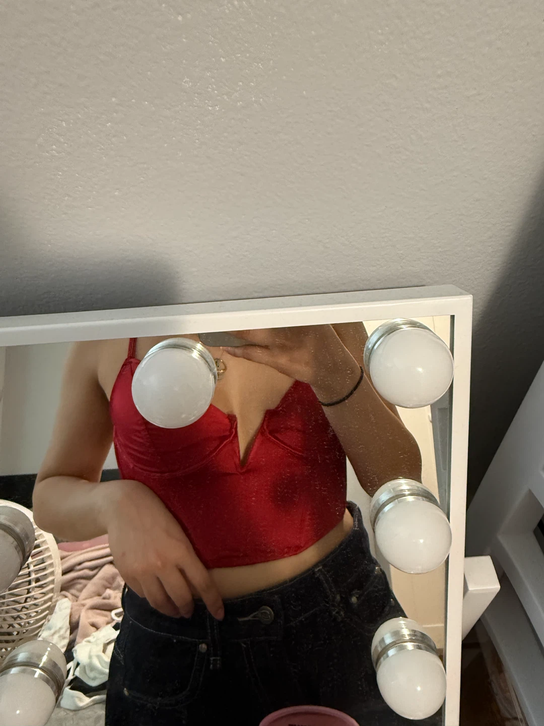 NUÉ GARAGE Red Corset Top TP/XS - photo 3